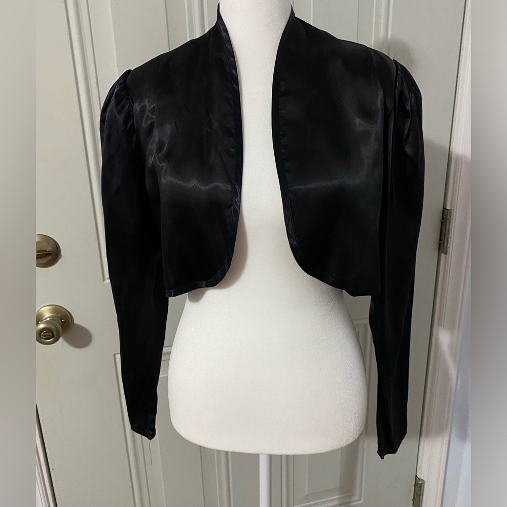 Gunne Sax by Jessica McClintock Elegant Black Women's Jacket small